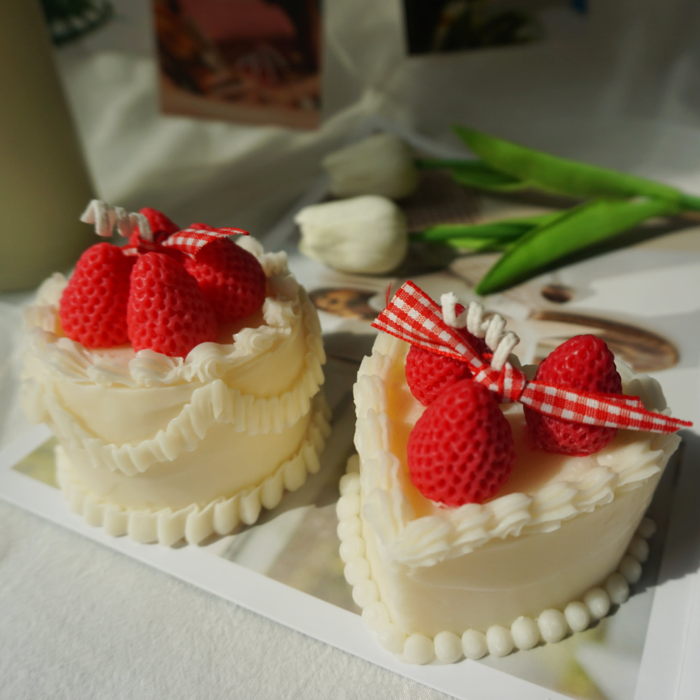 귀여운 딸기 케이크 캔들 candle